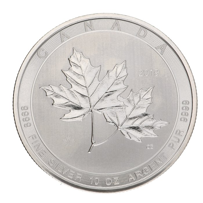 加拿大. 50 Dollars 2019 - ''Maple Leaf'' 10 Oz