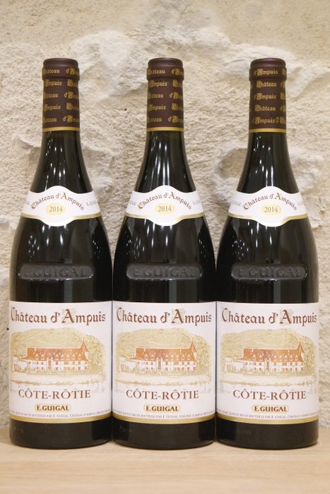 2014 Château d'Ampuis - Guigal - Côte Rotie - 3 Bottles (0.75L)