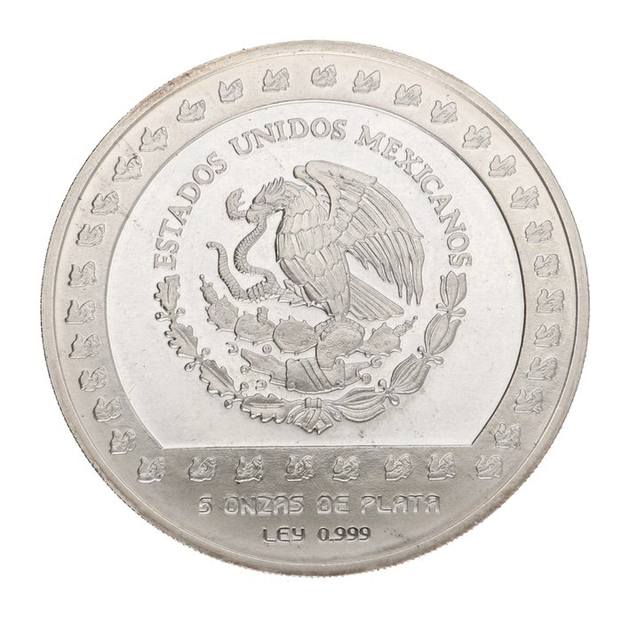 Mexico. 10000 Pesos 1992 - ''Piedra de Tizoc'' 5 Oz