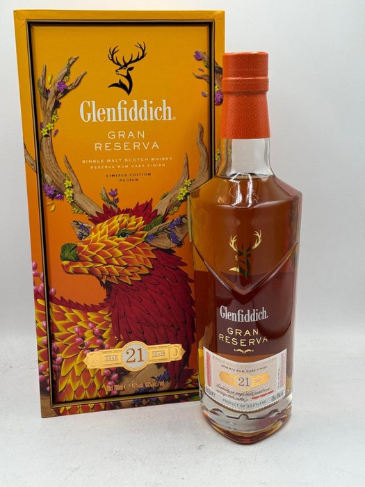 Glenfiddich 21 years old - Gran Reserva - Rum Cask Finish Chinese New Year 2024 - Original bottling  - 70cl
