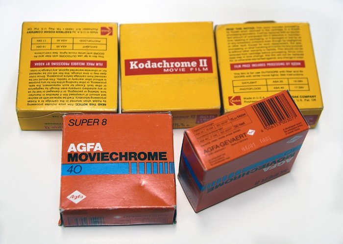 Agfa, Kodak super 8mm pellicule Cinepresa