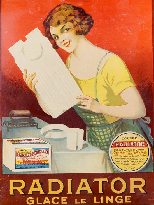 Onbekend ontwerper • RADIATOR - Poster 'Radiator • Glace le ligne' • 1920s - 1920-luku