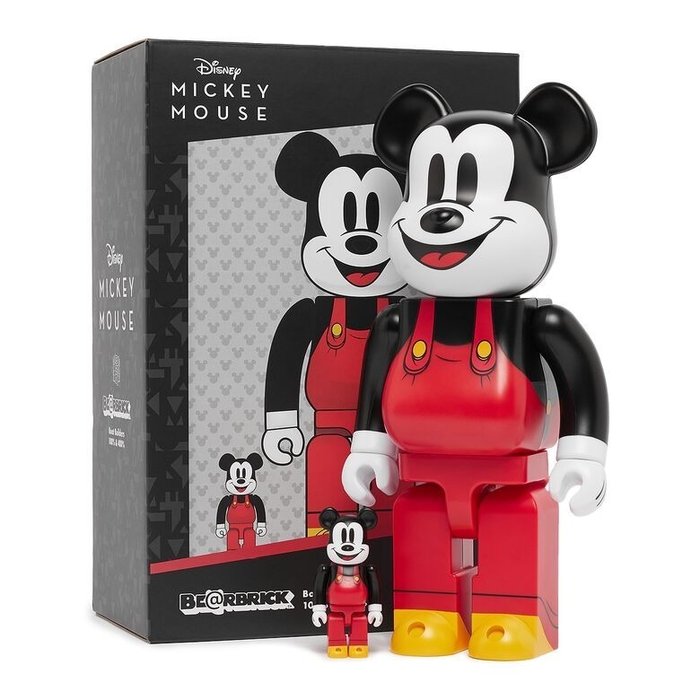 Medicom Toy Be@rbrick - Mickey Mouse (Boat Builders) 400% & 100% Bearbrick Set