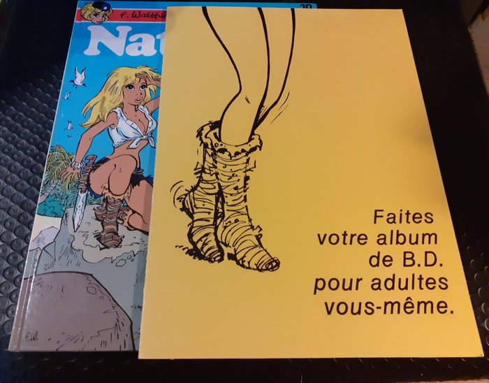 Natacha T10 - L'ile d'outre-monde + Faites votre album pour adultes vous-même - C - 1 Album - Első kiadás - 1984