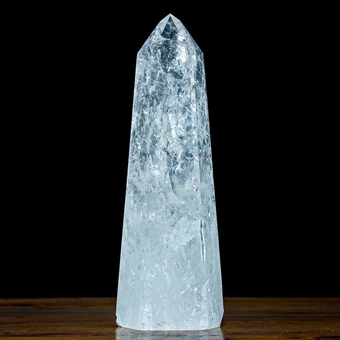 Naturlig toppkvalitet klar kvarts Kristallspets- 1531.57 g