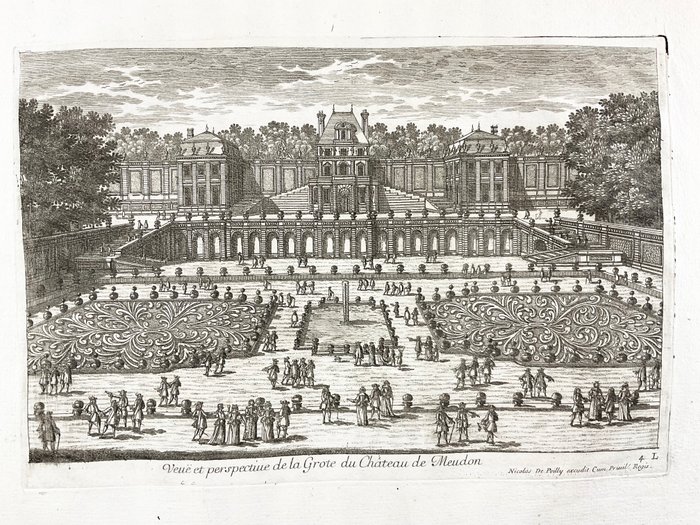 Nicolas de Poilly - Veuë et perspective de la Grote du Château de Meudon