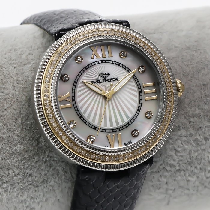 Murex - Swiss diamond watch - MUL505-SGL-D-7 - Black bracelet - Ei pohjahintaa - Naiset - 2011-nykypäivä