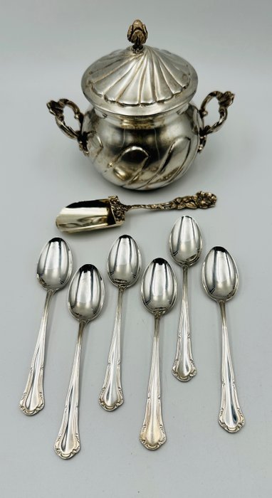 Μπολ ζάχαρης (8) - cucchiaini da zucchero - .800 silver