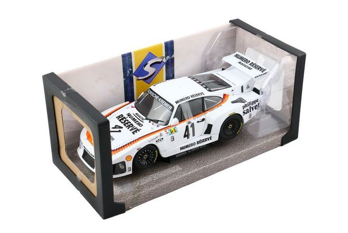 Solido 1:18 - Kilpa-auton pienoismalli - Porsche 935 K3 #41 Winner 24H Le Mans 1979 - Diecast malli avautuvalla ovella