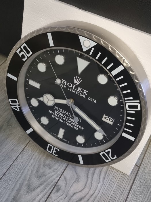 Zegar ścienny - Dealerzy marki Rolex Submariner - Nowoczesny - Aluminium - 2020+