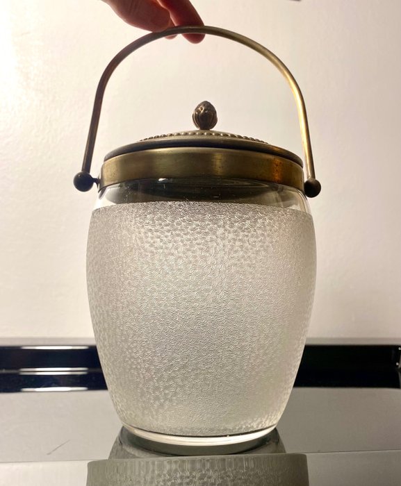 St. Louis - Decanter - Vaso ricoperto in bisquit in cristallo satinato - Cristallo
