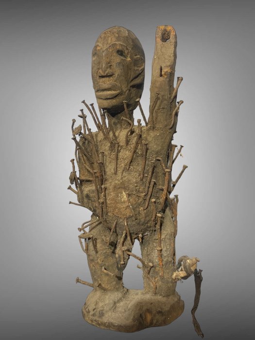 Bakongo skulptur - bakongo med spik - Bakongo - Demokratiska republiken Kongo