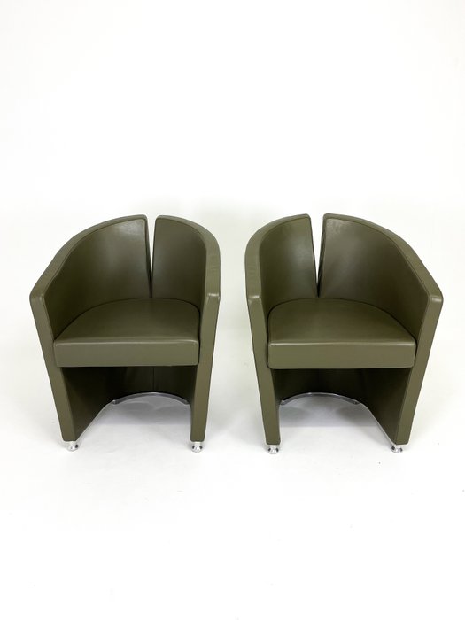 Estel - Favaretto & Partners - Podium - 扶手椅子 - 皮革, 铝