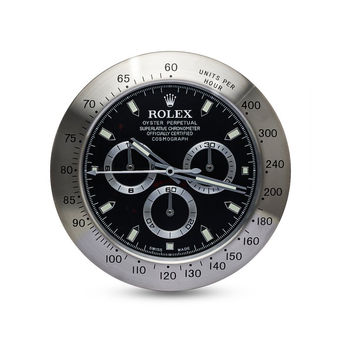 Reloj de pared - Concessionaire' Rolex Cosmograph Daytona Dealer Display Free Shipping ! - Aluminio, Vidrio - Posterior a 2020