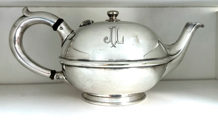 Christofle, Teapot” Art de Table”, Exclusive - Ceainic - Placat cu argint