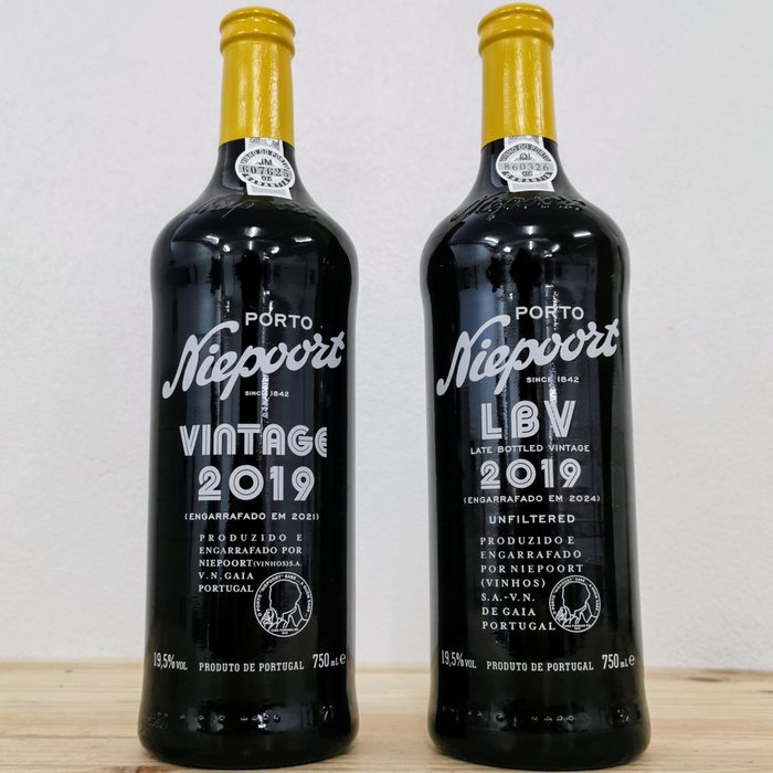 2019 Niepoort: Vintage & Late Bottled Vintage Port - Porto - 2 Flaskor (0,75L)