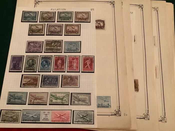 Belgien  - Gute Sammlung von Sekundärteilen mit einem starken Teil über kriminelle Briefmarken und Eisenbahnen - OBP