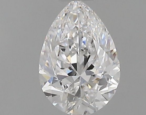 1 pcs Diamante - 0.50 ct - Pera - D (incolor) - VVS2, *No Reserve Price*
