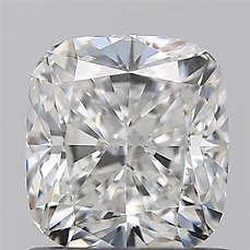 1 pcs Diamant – 0.80 ct – Cushion – F – VS2