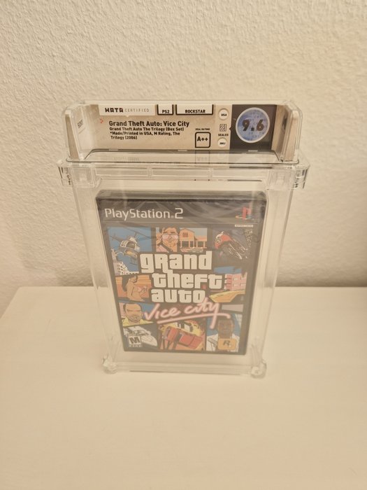 Sony PlayStation 2 - GTA Vice City PS2 WATA 9,6 A++ Rockstar Gran Theft Auto VGA - Jeu vidéo (1) - Dans la boîte d'origine scellée