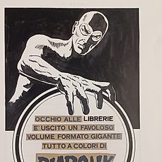 Paludetti, Franco - 1 Original drawing - Diabolik - Il Cartonato Pubblicità - 1974 Comic Art