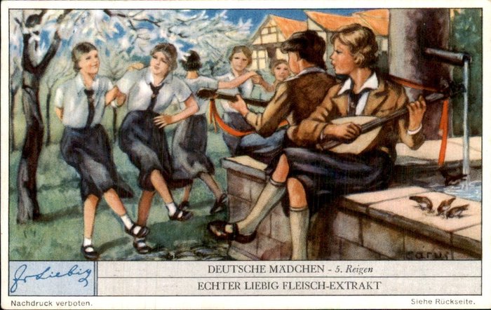 德國 - Liebig Chromo S1300 - Deutsche Mädchen - 明信片 (6) - 1934-1934