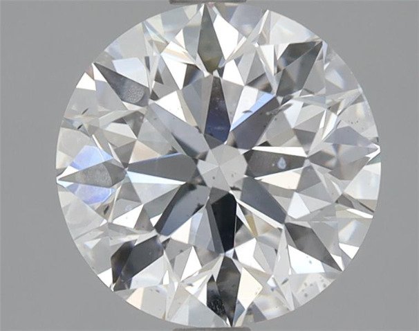 1 pcs Diament - 2.02 ct - brylantowy - D (bezbarwny) - SI2 (z nieznacznymi inkluzjami)