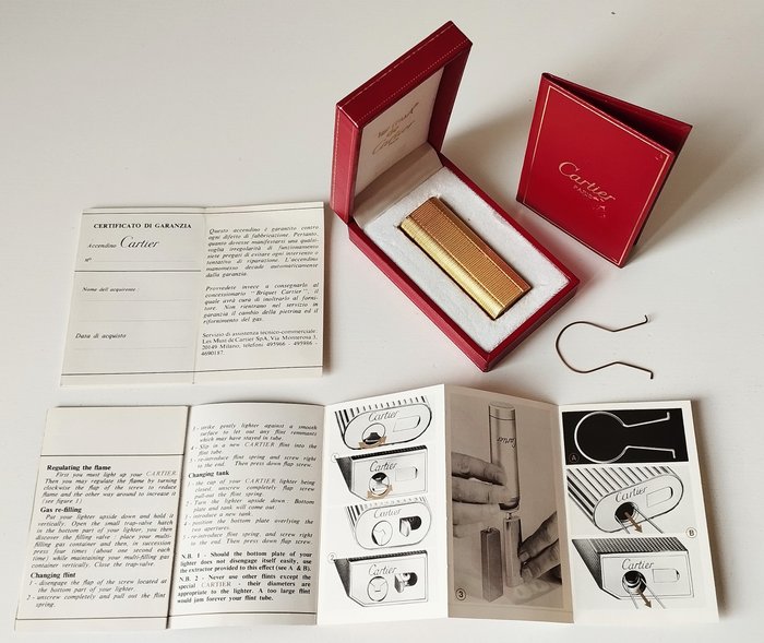 Cartier - Lighter - to-lags guldbelagt (20 mikron)