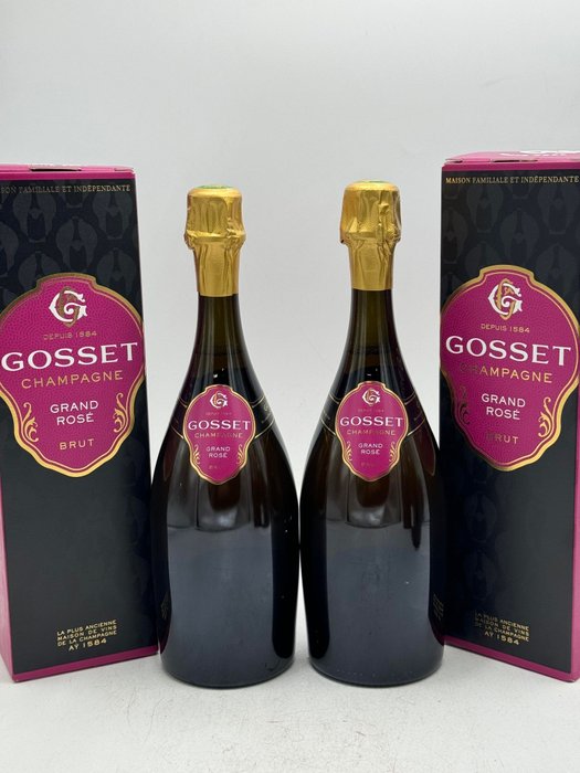 Champagne Gosset Grand Rosé - Champagne Brut - 2 Fles (0,75 liter)