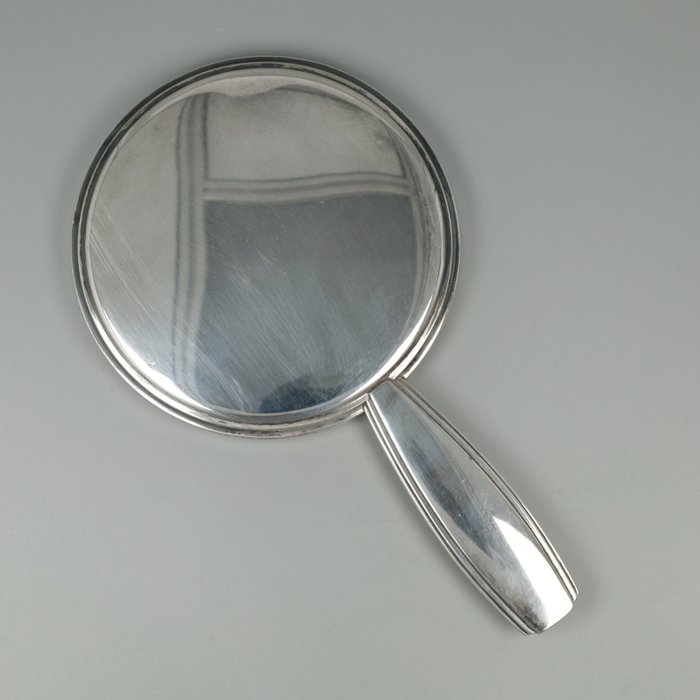 Wolfers Frères "Art-Deco" - Oglindă de mână (1)  - Argint, .835