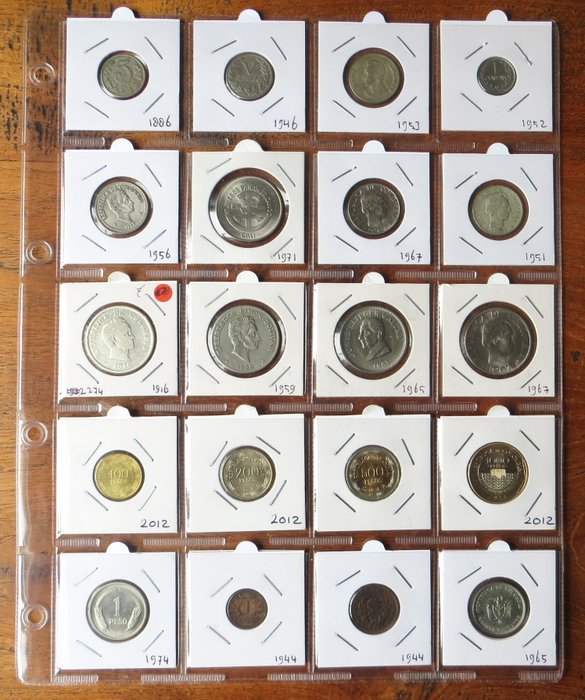 哥倫比亞. Centavo t/m 1000 Pesos 1886/2012 (27 verschillende)