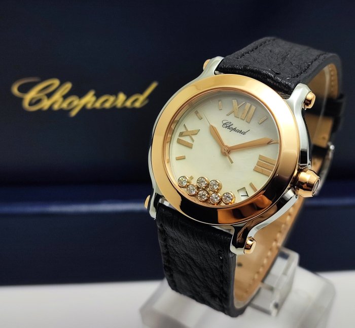 Chopard - Happy Sport 7 Diamonds MOP Gold/Steel - Ref. 8475 - Kobieta - 2011-obecnie