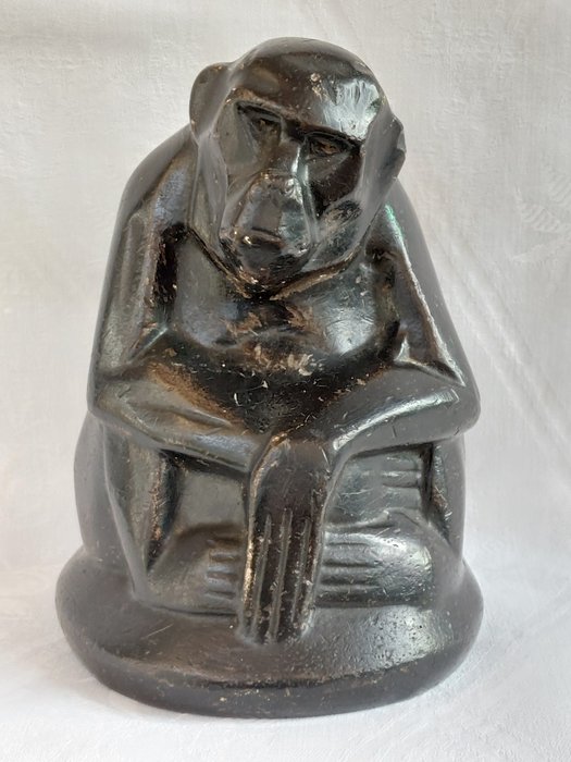 De Distel Amsterdam - J.C. Altorf - Estatua, Aap - 13.4 cm - Sustancia de yeso