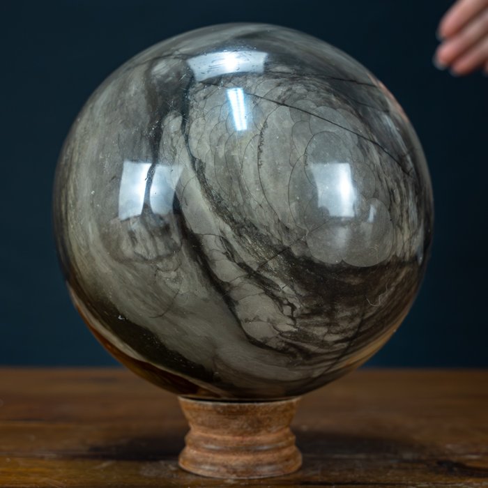 Natural Very Artistic Polychrom - Jasper Sphere - Höhe: 140 mm- 3028.52 g