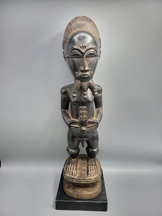 Statue eines Paares – 61 cm - Baule - Elfenbeinküste