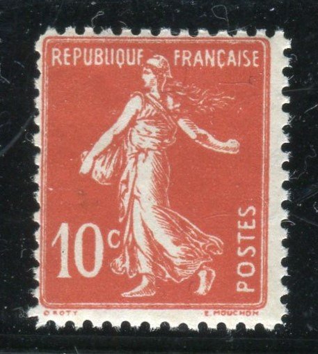 Frankrike 1909 - Superbe & Rare nr 135 - Faux de Turin Neuf **