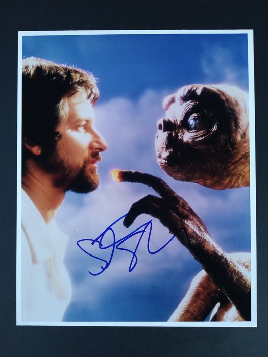 E.T. the Extra-Terrestrial - Signed by Steven Spielberg (Director) - Photo with COA