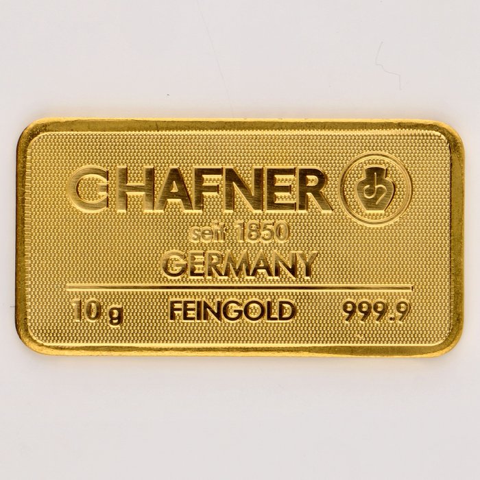 10 gramas - Ouro .999 - C. Hafner
