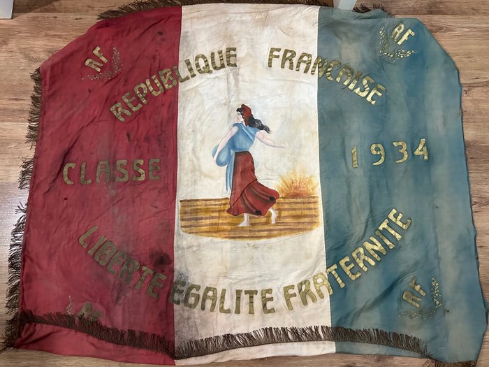 Frankreich - Französische Militärflagge, Klasse 1934. - Flagge