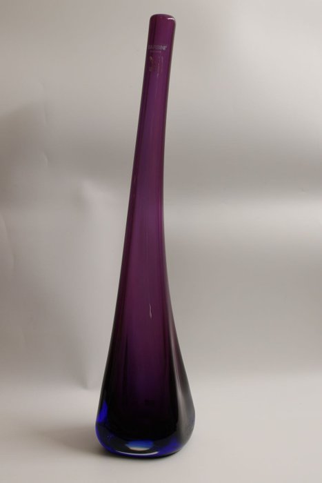 Barbini - Barbini - Sculptură, Bottiglia Ametista Blu - 48 cm - 48 cm - Sticlă