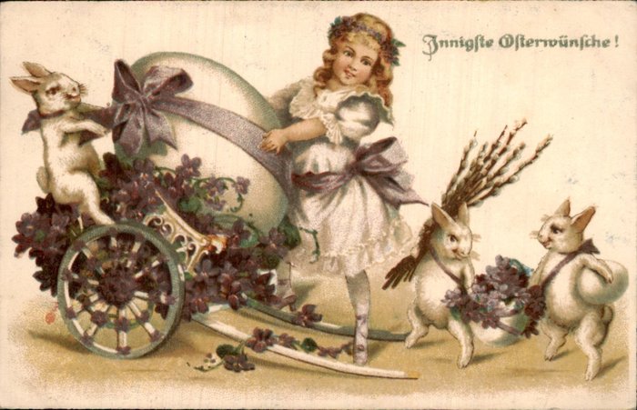 Fantasie, Ostern - Postkarte (64) - 1900-1990