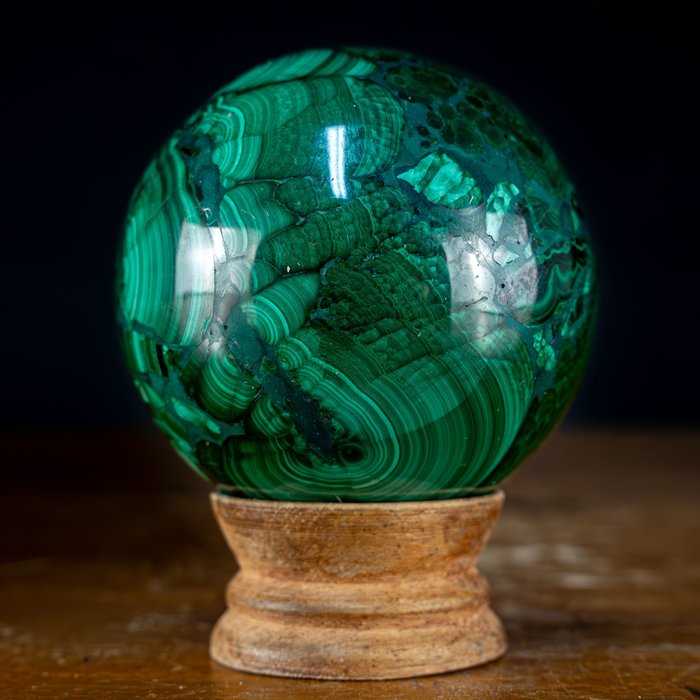 Beautiful Natural Malachite Sphere- 713.24 g