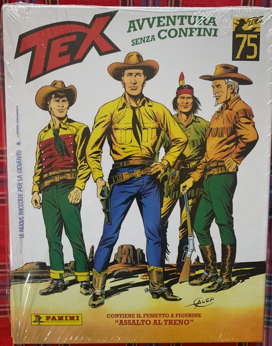 帕尼尼 - Tex - Limited edition 287/1000 - HC - 4 Limited cards - Empty album + complete loose sticker set