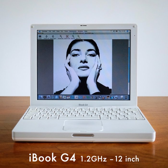 Apple QWERTY (second generation) iBook G4/ 1.2GHz, 12-Inch - iMac - With replacement box