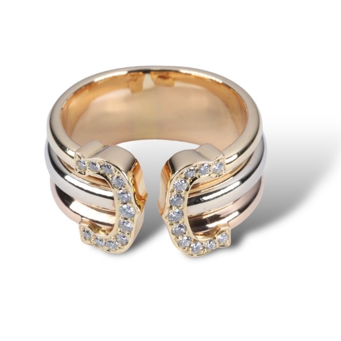 Cartier 戒指 - C2 - 白金 钻石 