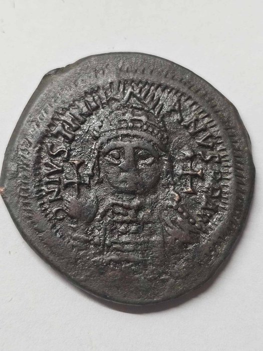 Römisches Reich. Justinian I. (527-565 n.u.Z.). Follis
