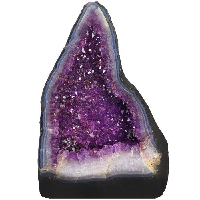 AA 品質 - 'Vivid' 紫水晶 - 41x26x16 cm - 晶洞- 15 kg