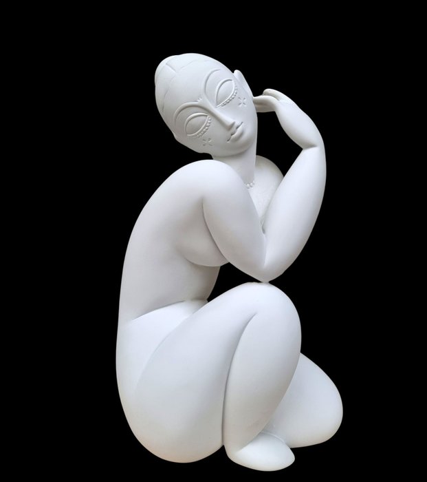 Amedeo Modigliani - Figur - Nude female sitting - Harpiks/Polyester