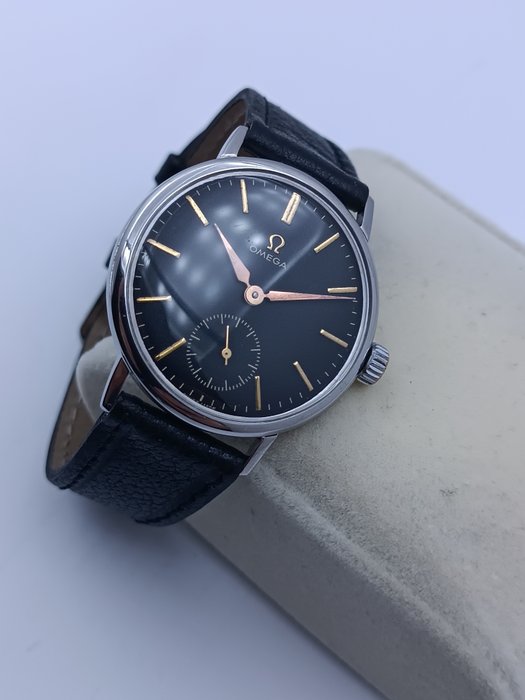 Omega - Steel Case Black Dial Dress Watch - 121.002-62 - Herre - 1960-1969