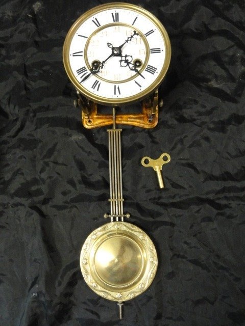 时钟机芯 - 荣汉斯调节器机芯 - 黄铜 - 1930-1940
